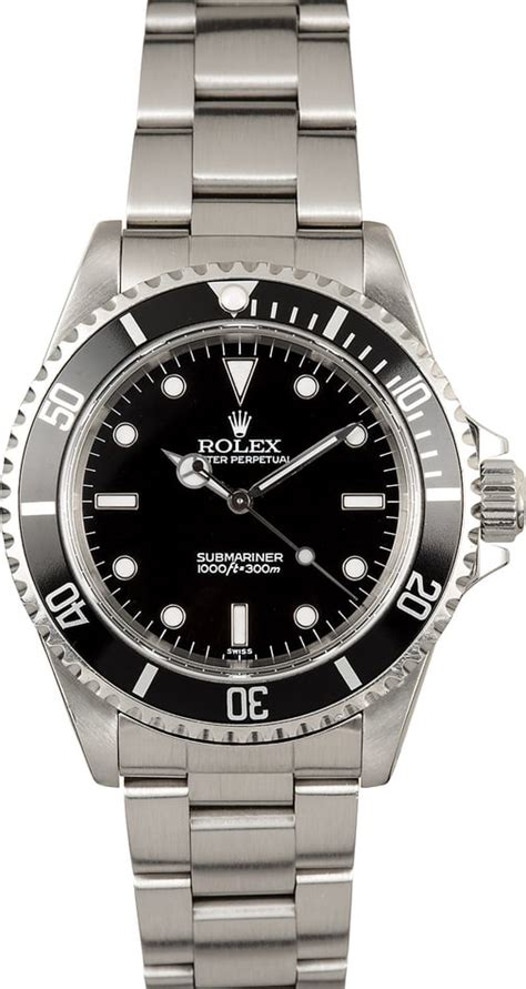 rolex submariner usato no data|used rolex submariner 14060.